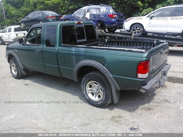 1FTZR15XXYTB22755 - 2000 FORD RANGER SUPER CAB GREEN photo 3