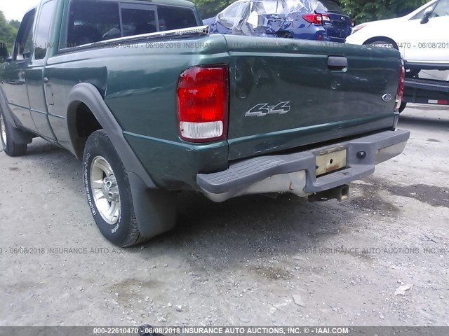 1FTZR15XXYTB22755 - 2000 FORD RANGER SUPER CAB GREEN photo 6