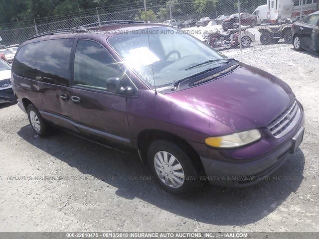 2P4GP24G2XR152581 - 1999 PLYMOUTH GRAND VOYAGER  PURPLE photo 1