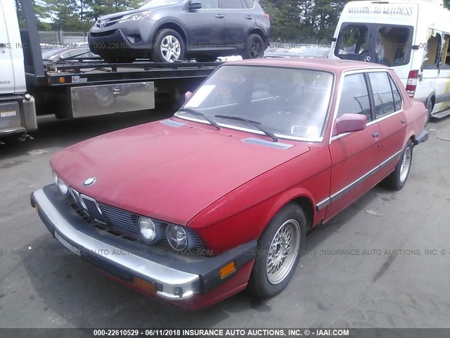 WBADC7407J1718259 - 1988 BMW 535 IS RED photo 2