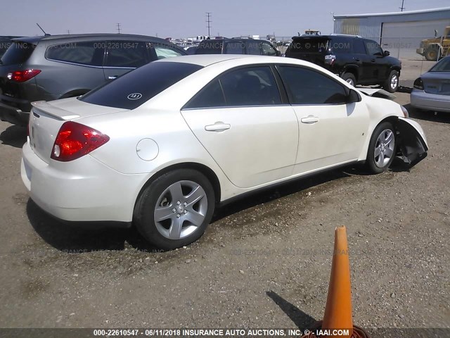 1G2ZG57B294138964 - 2009 PONTIAC G6 WHITE photo 4