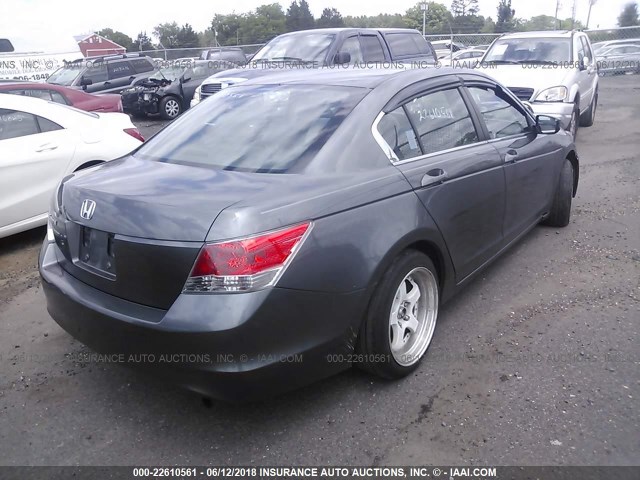 1HGCP26489A105456 - 2009 HONDA ACCORD LXP GRAY photo 4