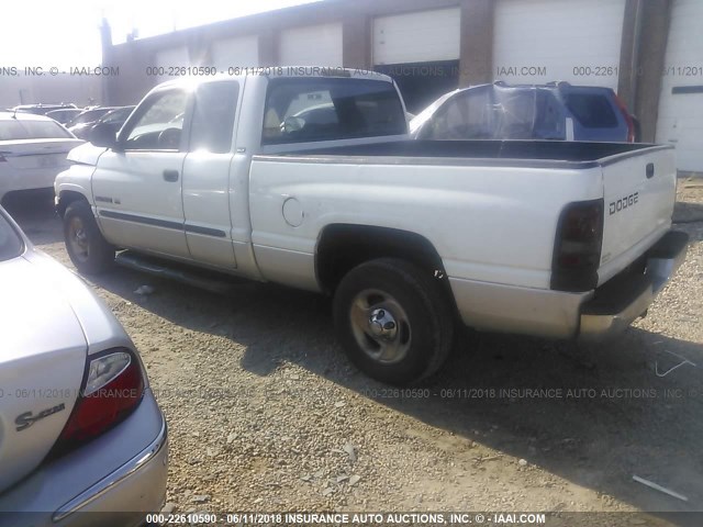 1B7HC13Y21J505602 - 2001 DODGE RAM 1500 WHITE photo 3