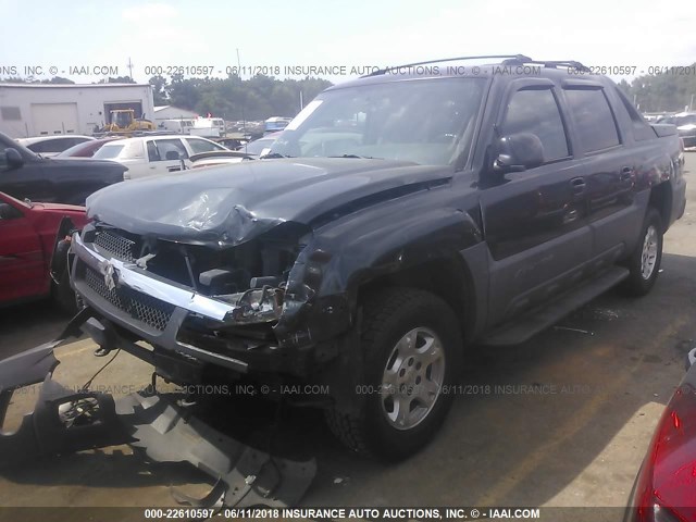 3GNEC12T94G276633 - 2004 CHEVROLET AVALANCHE C1500 GRAY photo 2