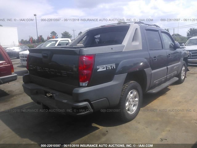 3GNEC12T94G276633 - 2004 CHEVROLET AVALANCHE C1500 GRAY photo 4