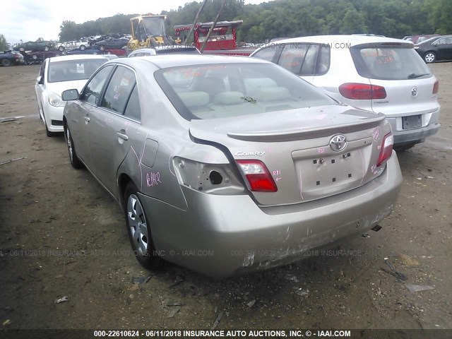 4T1BE46K37U056409 - 2007 TOYOTA CAMRY NEW GENERAT CE/LE/XLE/SE GOLD photo 3