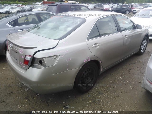 4T1BE46K37U056409 - 2007 TOYOTA CAMRY NEW GENERAT CE/LE/XLE/SE GOLD photo 4