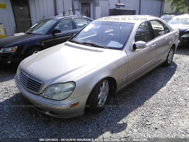 WDBNG70J41A176319 - 2001 MERCEDES-BENZ S 430 GOLD photo 2