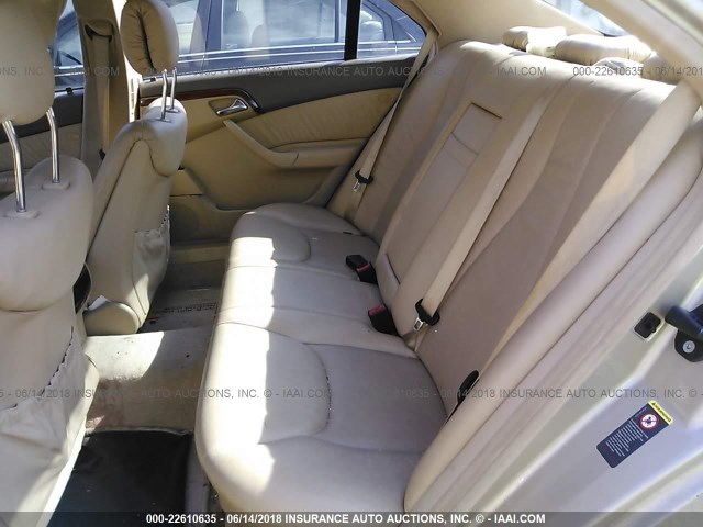 WDBNG70J41A176319 - 2001 MERCEDES-BENZ S 430 GOLD photo 8