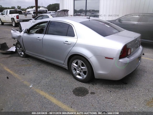 1G1ZB5EB0AF317275 - 2010 CHEVROLET MALIBU LS SILVER photo 3