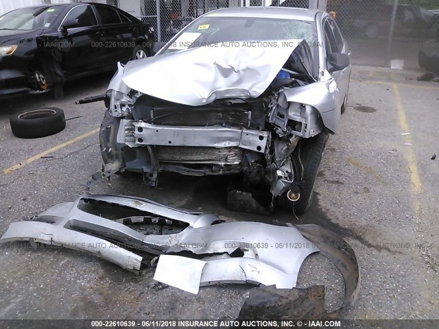 1G1ZB5EB0AF317275 - 2010 CHEVROLET MALIBU LS SILVER photo 6
