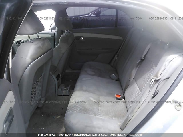 1G1ZB5EB0AF317275 - 2010 CHEVROLET MALIBU LS SILVER photo 8