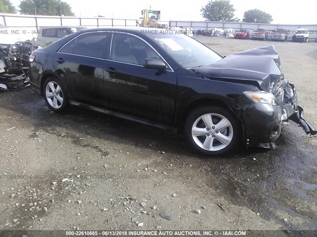 4T1BF3EK3BU145950 - 2011 TOYOTA CAMRY SE/LE/XLE BLACK photo 1