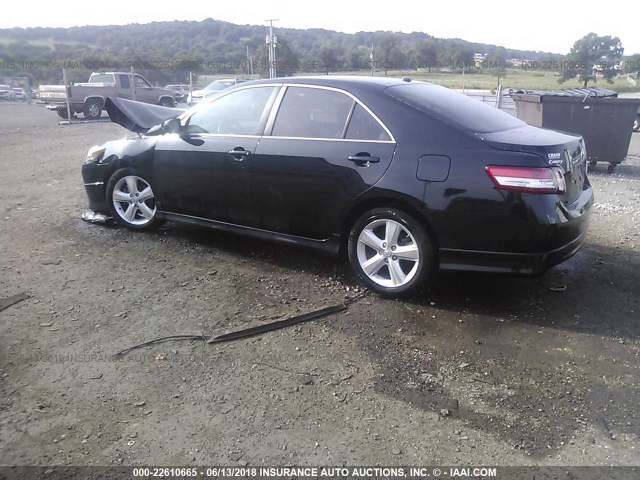 4T1BF3EK3BU145950 - 2011 TOYOTA CAMRY SE/LE/XLE BLACK photo 3