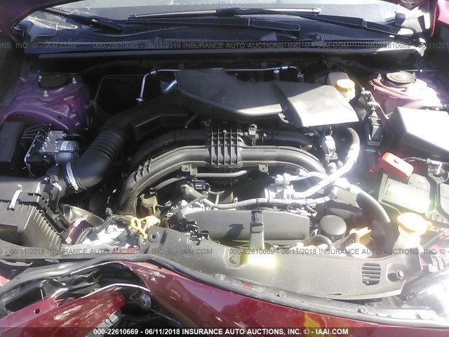 JF2GTADCXJH233503 - 2018 SUBARU CROSSTREK PREMIUM Қызыл фото 10