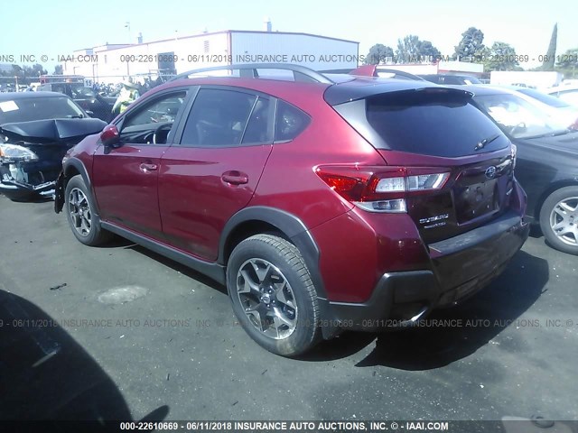 JF2GTADCXJH233503 - 2018 SUBARU CROSSTREK PREMIUM RED photo 3