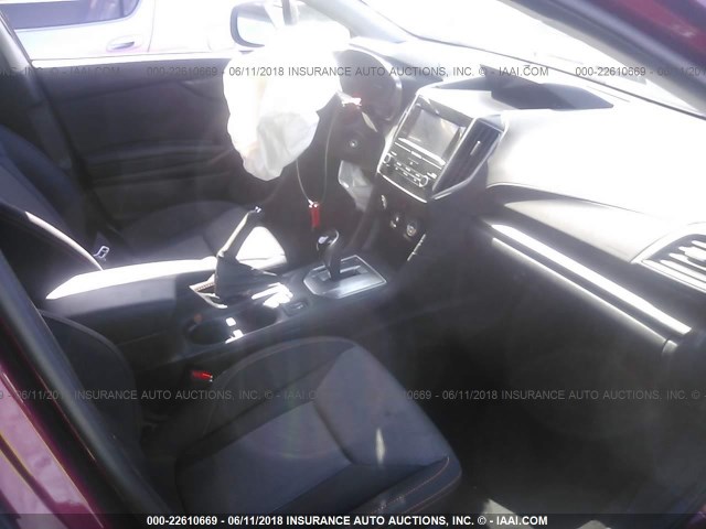 JF2GTADCXJH233503 - 2018 SUBARU CROSSTREK PREMIUM Қызыл фото 5