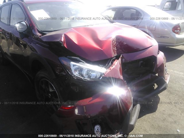 JF2GTADCXJH233503 - 2018 SUBARU CROSSTREK PREMIUM RED photo 6