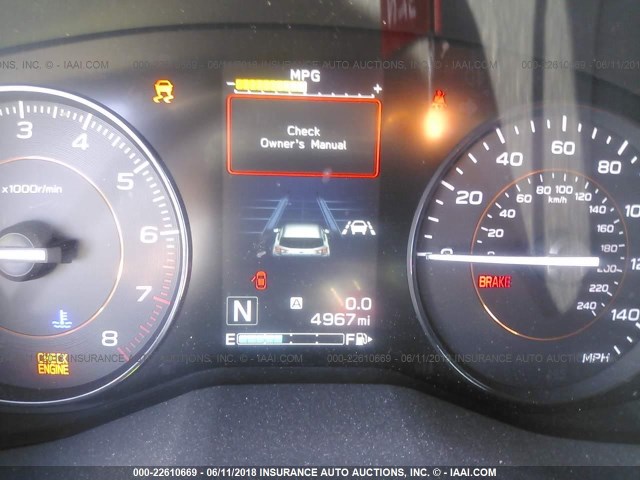 JF2GTADCXJH233503 - 2018 SUBARU CROSSTREK PREMIUM Қызыл фото 7