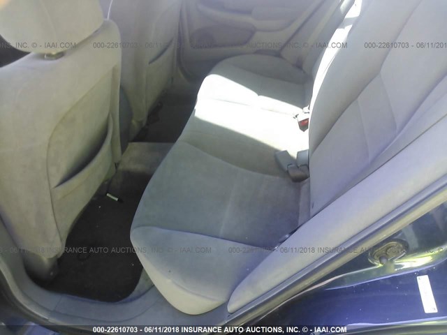 1HGCM56106A024849 - 2006 HONDA ACCORD VALUE BLUE photo 8