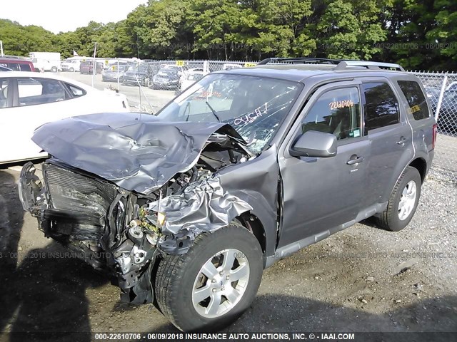 1FMCU9EG3BKB56807 - 2011 FORD ESCAPE LIMITED GRAY photo 2