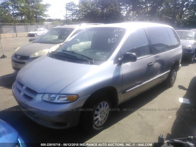 2B4FP25B8YR825634 - 2000 DODGE CARAVAN SILVER photo 2