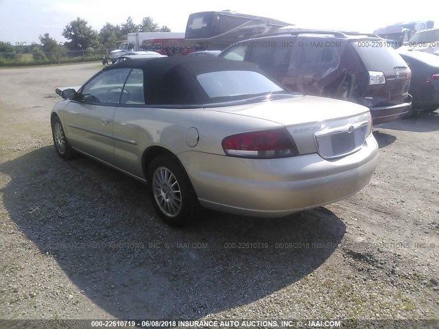 1C3EL55R45N686320 - 2005 CHRYSLER SEBRING TOURING TAN photo 3