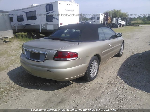 1C3EL55R45N686320 - 2005 CHRYSLER SEBRING TOURING TAN photo 4