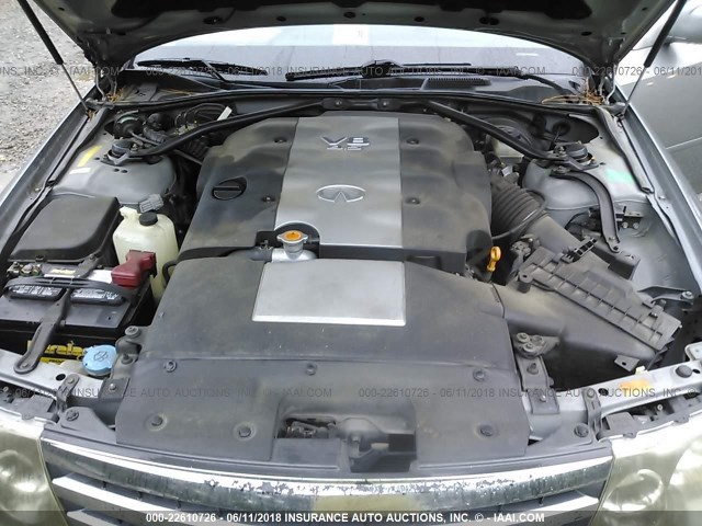 JNKAY41E54M400860 - 2004 INFINITI M45 GRAY photo 10