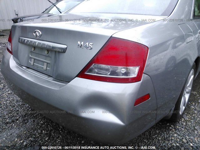 JNKAY41E54M400860 - 2004 INFINITI M45 GRAY photo 6