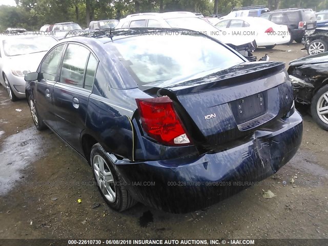 1G8AJ55F77Z174305 - 2007 SATURN ION LEVEL 2 Mavi foto 3