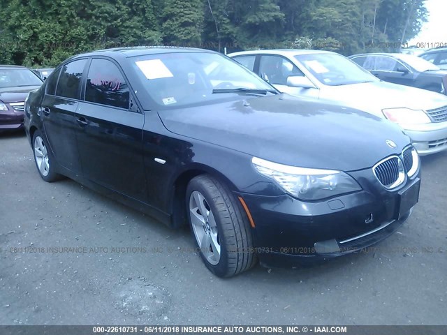 WBANV13568CZ50603 - 2008 BMW 528 XI BLACK photo 1