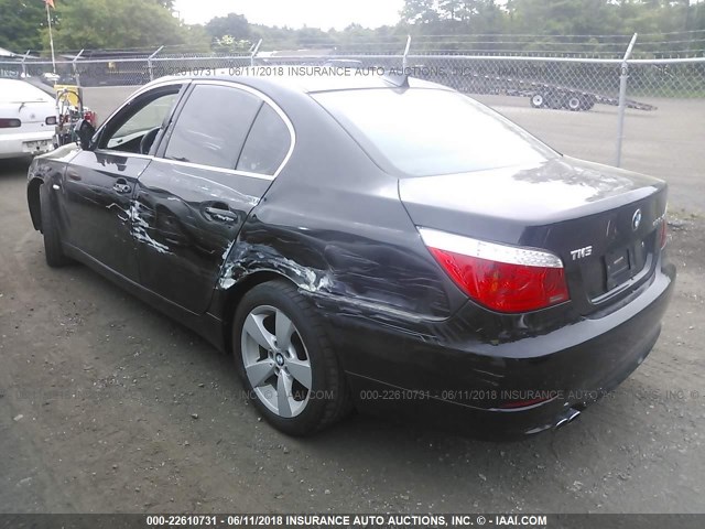 WBANV13568CZ50603 - 2008 BMW 528 XI BLACK photo 3