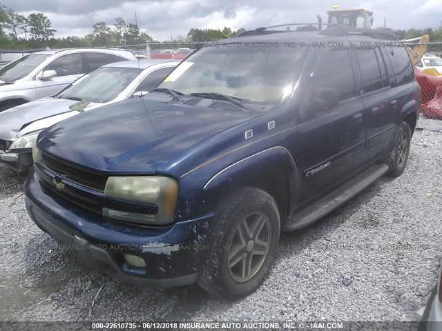 1GNES16SX32147506 - 2003 CHEVROLET TRAILBLAZER EXT BLUE photo 2