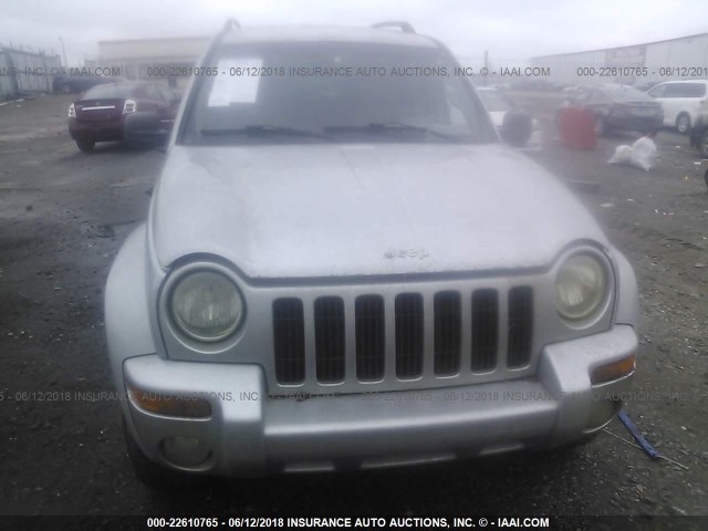 1J4GK58K12W205297 - 2002 JEEP LIBERTY LIMITED SILVER photo 6