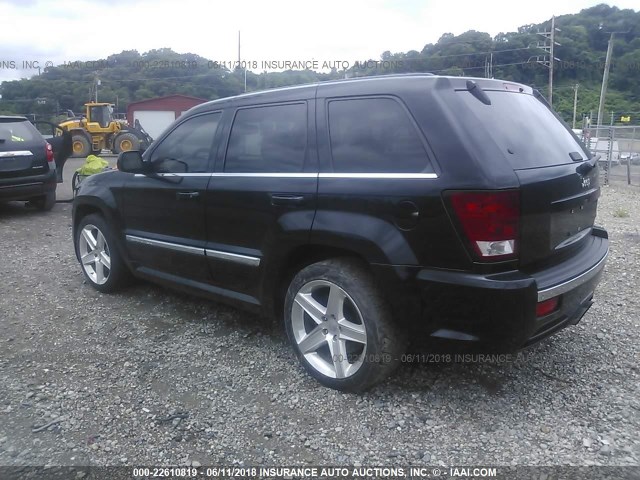 1J8HR78326C299782 - 2006 JEEP GRAND CHEROKEE SRT-8 BLACK photo 3