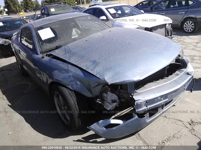 1ZVFT80N265141110 - 2006 FORD MUSTANG BLUE photo 1