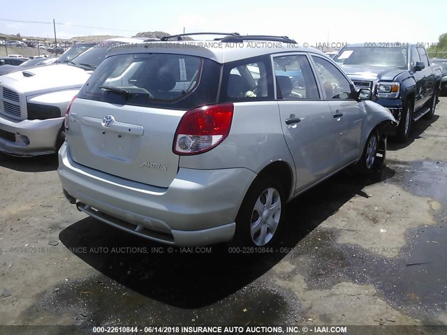 2T1LR32E63C095171 - 2003 TOYOTA COROLLA MATRIX XR SILVER photo 4