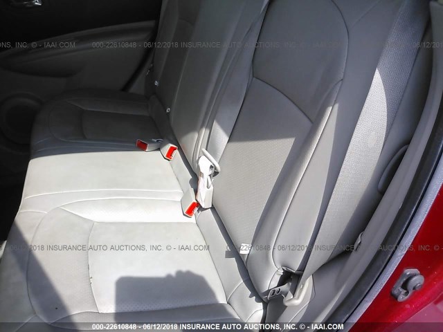 JN8AS5MT7AW028381 - 2010 NISSAN ROGUE S/SL/KROM RED photo 8