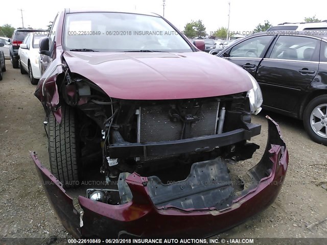 JN8AS5MT3DW037339 - 2013 NISSAN ROGUE S/SV RED photo 6
