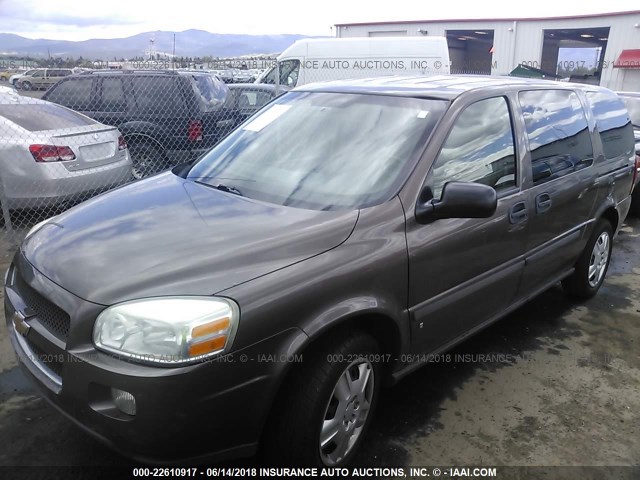 1GNDV23W88D182993 - 2008 CHEVROLET UPLANDER LS BURGUNDY photo 2