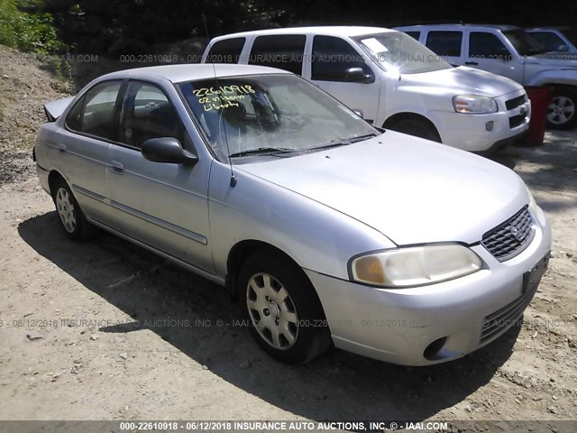 3N1CB51D92L654378 - 2002 NISSAN SENTRA XE/GXE SILVER photo 1