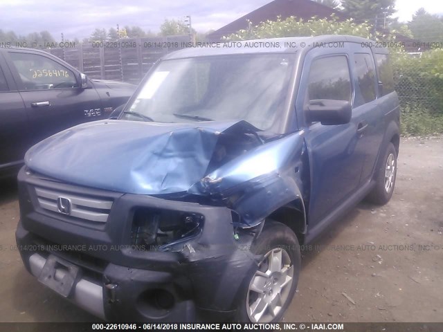 5J6YH28328L008112 - 2008 HONDA ELEMENT LX BLUE photo 2