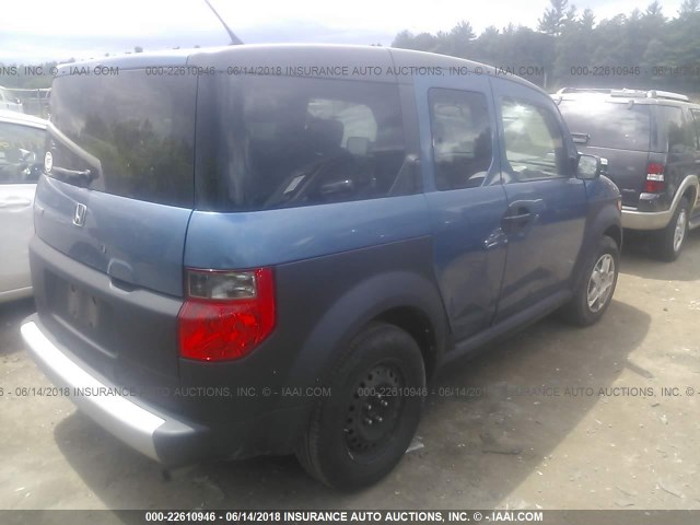 5J6YH28328L008112 - 2008 HONDA ELEMENT LX BLUE photo 4