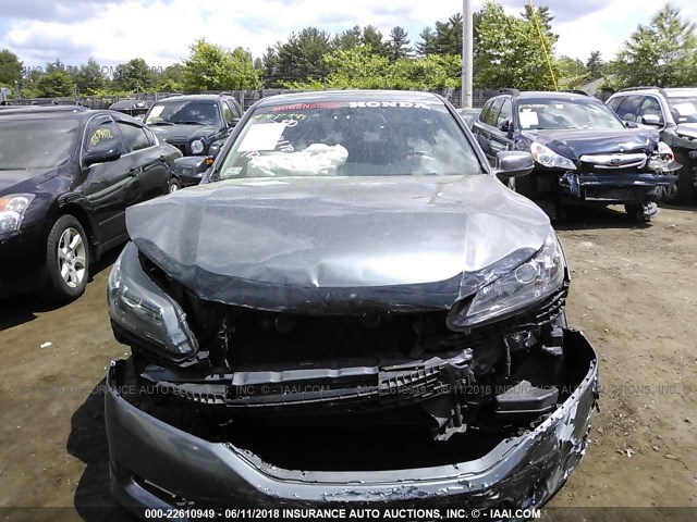 1HGCR3F87EA012568 - 2014 HONDA ACCORD EXL GRAY photo 6