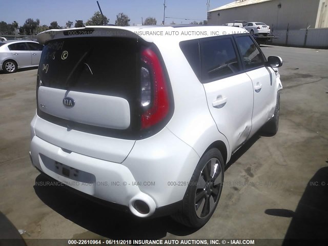 KNDJX3A57E7025861 - 2014 KIA SOUL ! WHITE photo 4