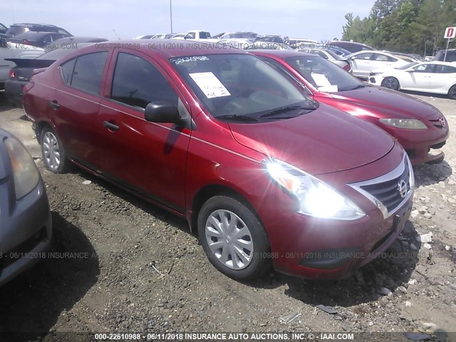 3N1CN7AP8FL957073 - 2015 NISSAN VERSA S/S PLUS/SV/SL RED photo 1