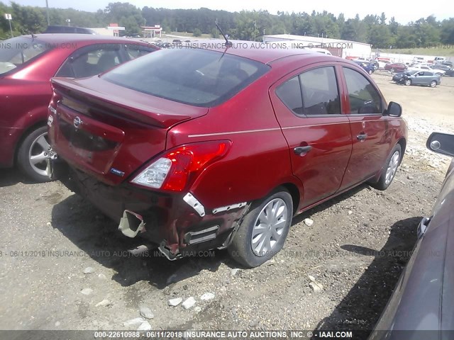 3N1CN7AP8FL957073 - 2015 NISSAN VERSA S/S PLUS/SV/SL RED photo 4