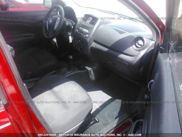 3N1CN7AP8FL957073 - 2015 NISSAN VERSA S/S PLUS/SV/SL RED photo 5