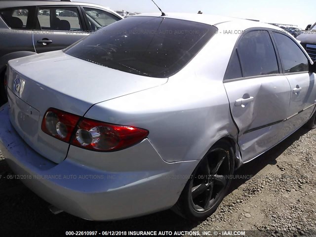 1YVHP80D445N99150 - 2004 MAZDA 6 S SILVER photo 6